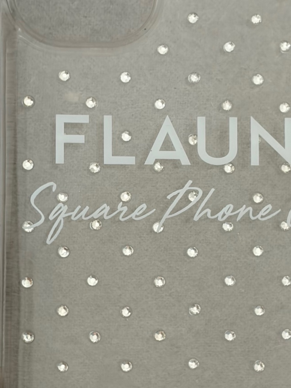 Flaunt Rhinestone iPhone 16 Plus Square Case